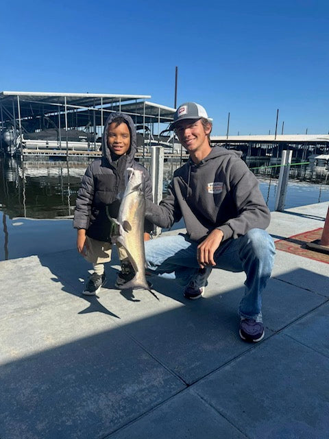 Lake Conroe with Charlie and family