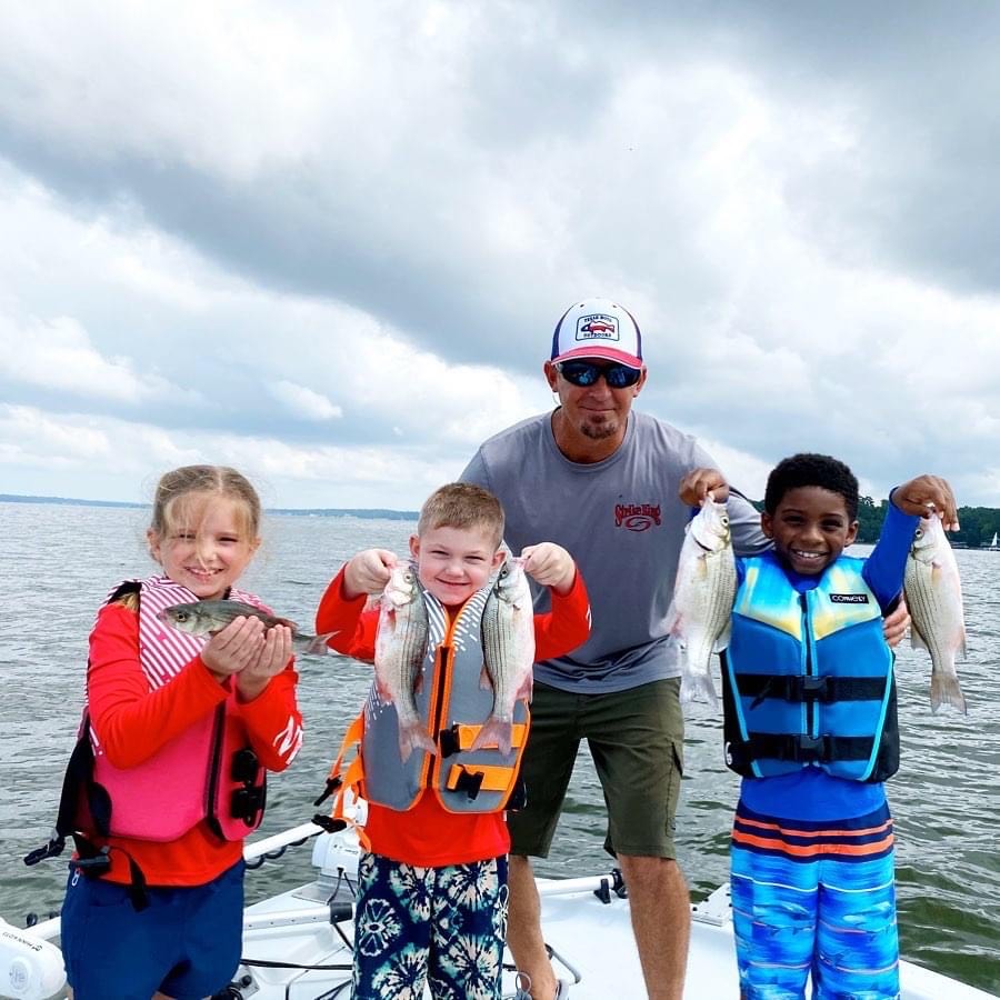 Kids on Lake Livingston