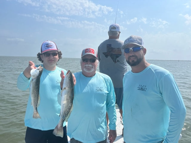 Fishing with Texas Children's patient Nathan